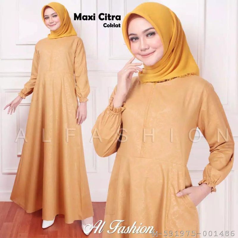 GAMIS SYARI WANITA BALOTELLI KATUN VQRR-1156Variasi：baby pink, fanta, ijo lumut, lilac, kuning, maro