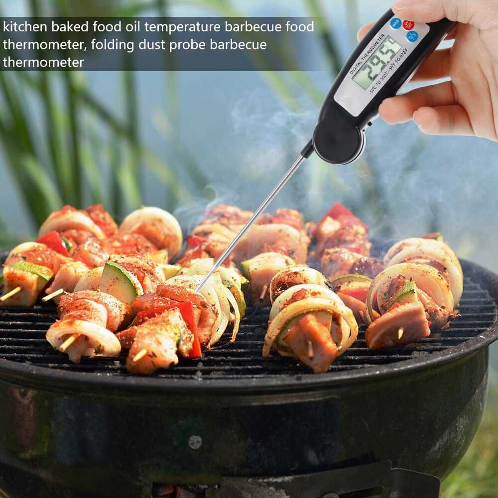 TD-DPR Anpro Digital Food Thermometer Meat BBQ Foldable Probe - HY-2701