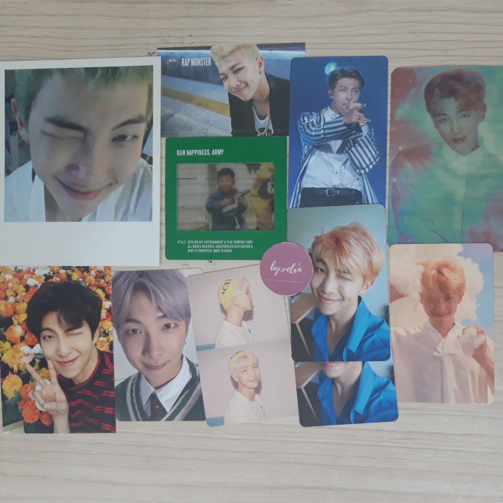 BTS RM NAMJOON PHOTOCARD WINGS DNW LOVEYOURSELF SEOUL JAPAN PERSONA MOTS HER ESSAY BOOK BABY PHOT