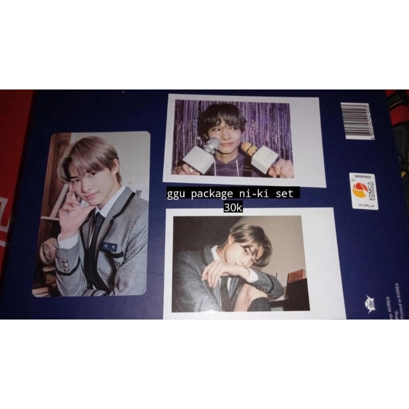 GGU Package Ni-Ki set, PC GGU Jungwon, Polaroid Heeseung, Trading Herseung(good condi)