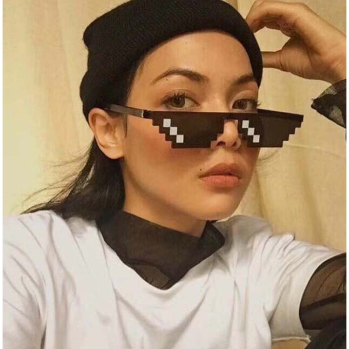 ELFYDO K302 Kacamata Thug Life Wanita Kacamata Hitam Pria Fashion Streetwear