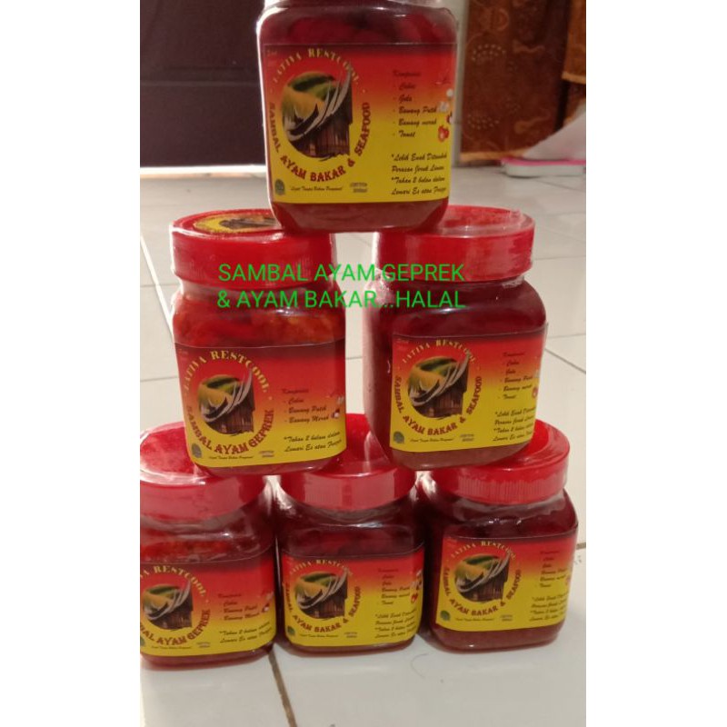 SAMBAL AYAM GEPREK & AYAM BAKAR & SEA FOOD 200ML