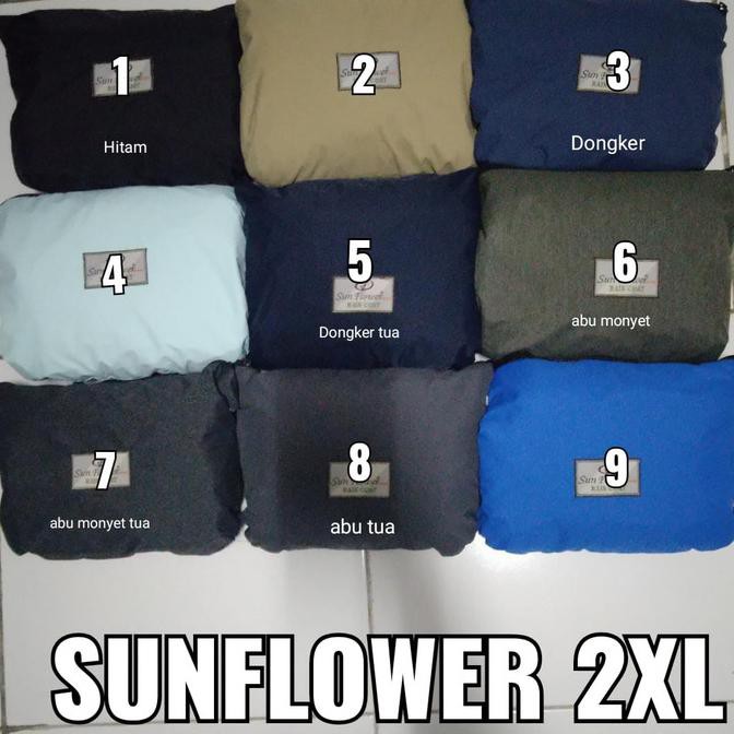 Jas Hujan Sun Flower Size Xxl Raincoat Sunflower Original Shopee Indonesia