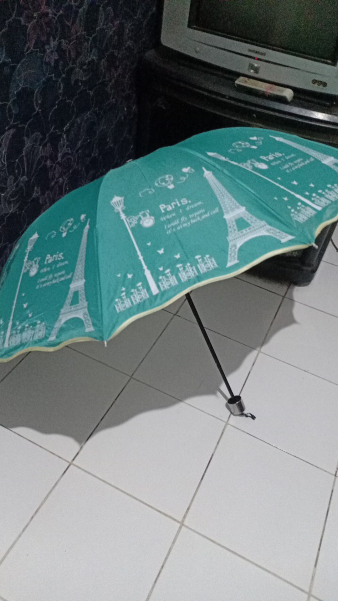 Tepbrella Payung Lipat 3 10 Jari - Paris Dream