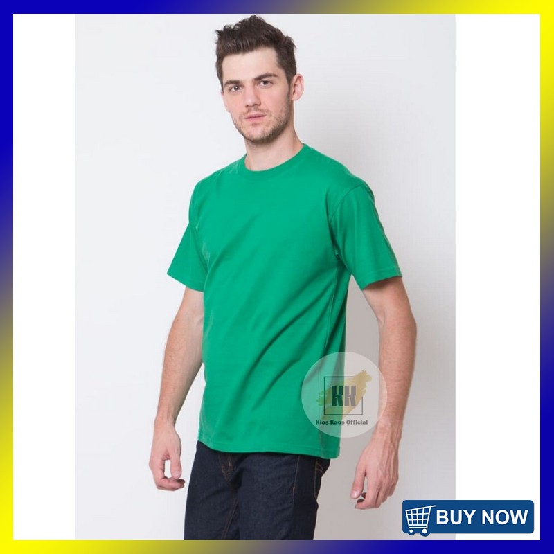  Kaos  Polos  Unisex HIJAU  FUJI  bisa di pakai cowo atau cewe 