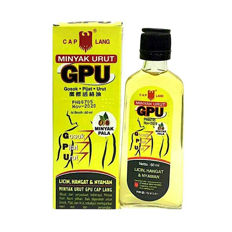 GPU MINYAK URUT/GPU MINYAK PALA/GPU KUNING 60ML