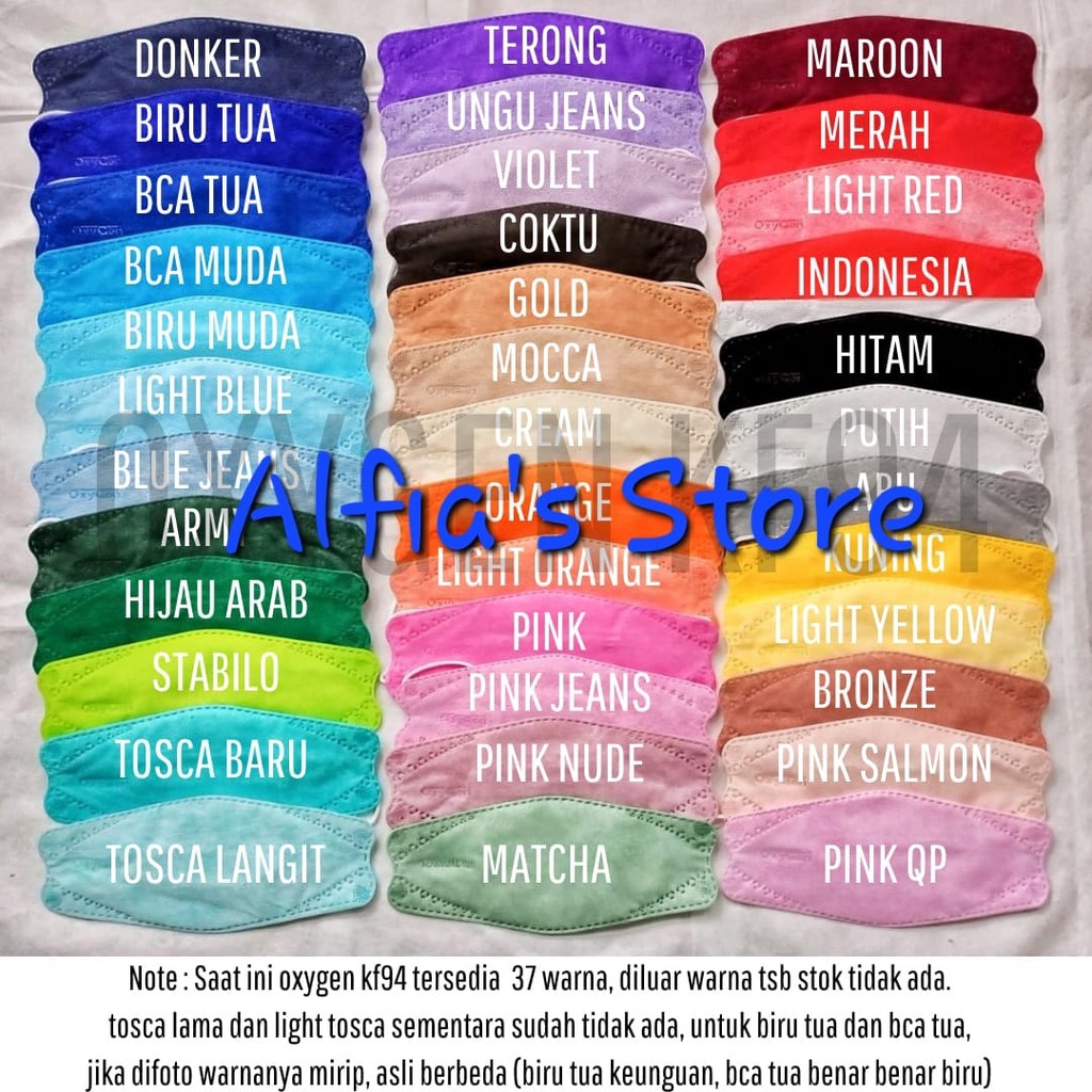 MURAH MASKER KF94 OXYGEN 4ply 1 Box Isi 20 Pcs Kemenkes RI , Masker Tebal Premium , Face Mask TERBAR
