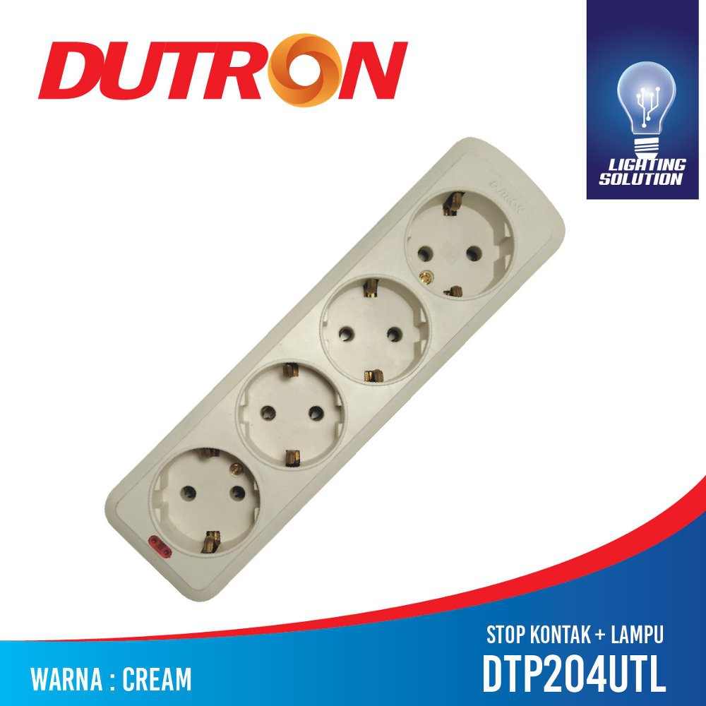 STOP KONTAK DUTRON ARDE + LAMPU 4 LUBANG 5 5LUBANG