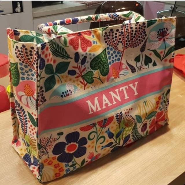 Tas tote book custom nama