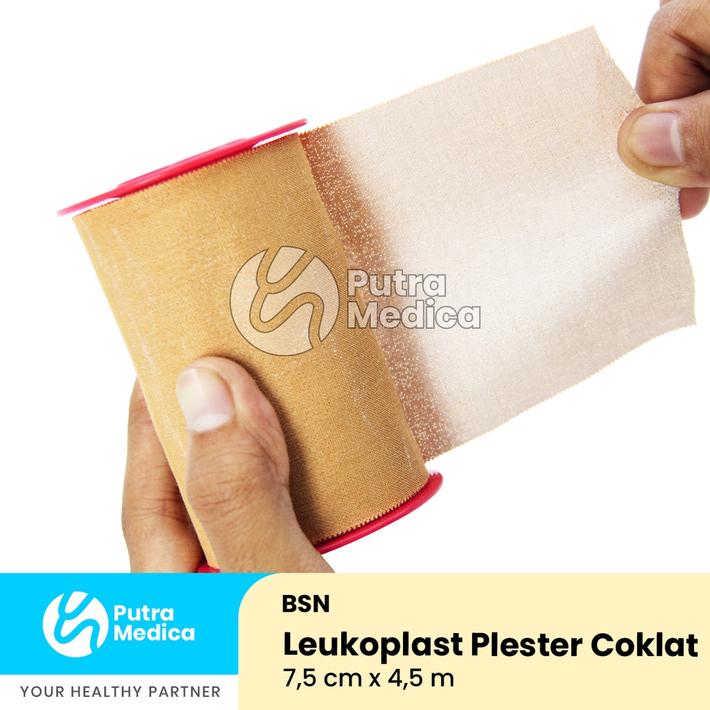 BSN Leukoplast Plester Coklat Roll 7,5cm x 4,5m / Plaster Perekat Penutup Luka