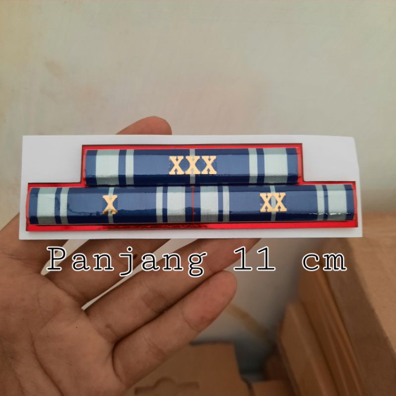 [NARARYA ID] Satya Lencana Pita Tanda Jasa PDH ASN PNS Karya Satya 10 20 30 X XX XXX Tahun