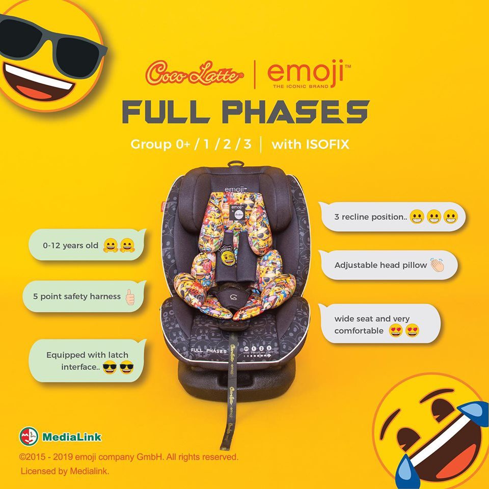 Car Seat Kursi Mobil Bayi Cocolatte EM-CLLB 9192 SN Full Phases With Isofix Emoji