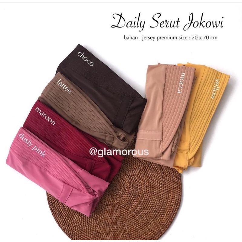 JILBAB SERUT JOKOWI MODEL INSTAN BAHAN JERSEY PREMIUM