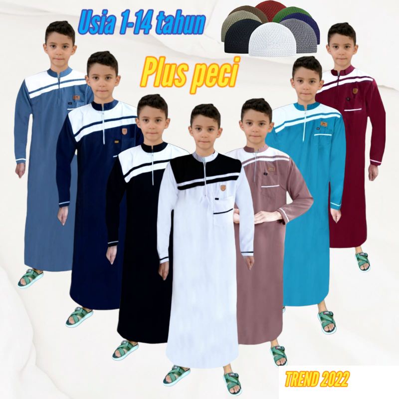 AS-SALAF/jubah anak terbaru dan terlaris/gamis anak/kurta anak/baju muslim anak new