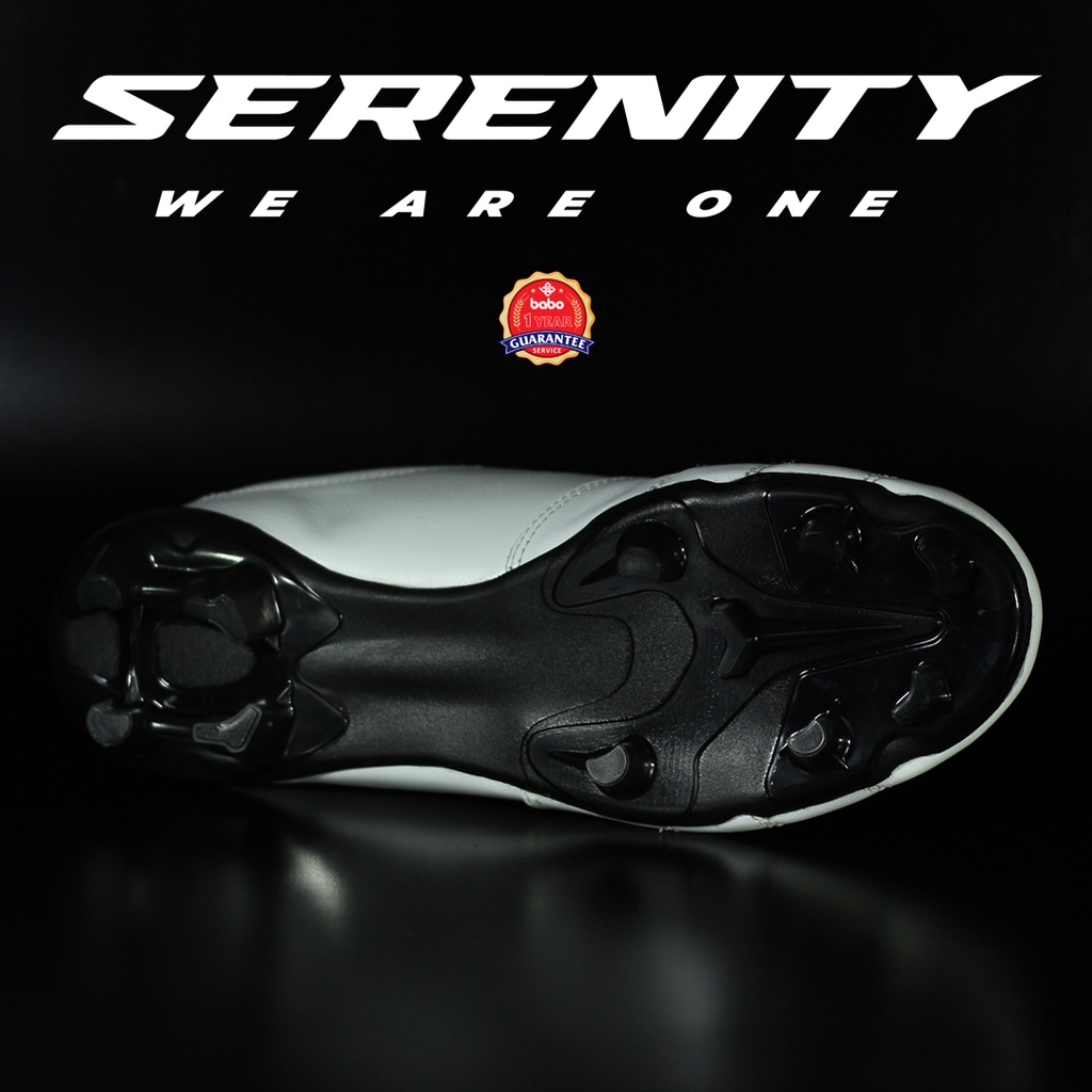 SPECIAL EDITION! Sepatu Bola Babo Serenity R1 White Original Brand Lokal Indonesia | Bergaransi 1 Tahun