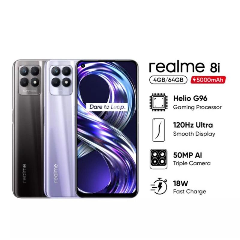 HP REALME 8 i 8i REALME8I RAM 4/64 6/128 GARANSI RESMI