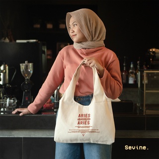 Jual Sevine Tote Bag Kanvas Bonnie Tas Wanita Kuliah Fashion Laptop Totebag Aesthetic Zodiac