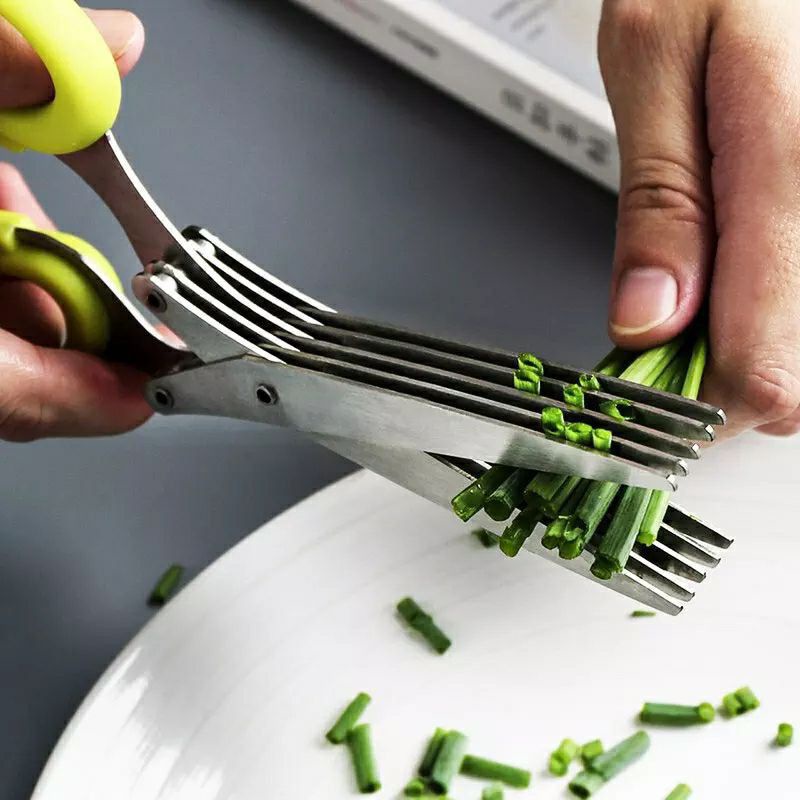 

Gunting 5 lima lapis daun bawang sayur serbaguna dapur pemotong pencincang seledri