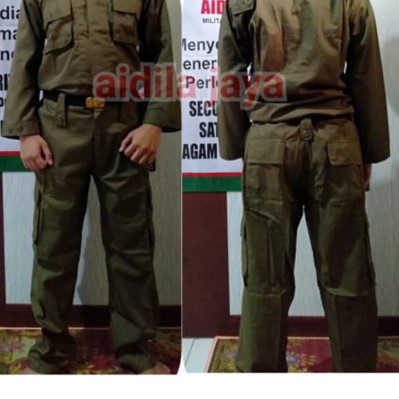 [KODE AQZVD] Baju seragam pdl satpol pp seragam pol pp bahan drill