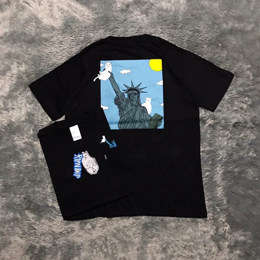 TSHIRT KAOS RIPNDIP NERMAL LIBERTY BLACK AUTHENTIC ORIGINAL