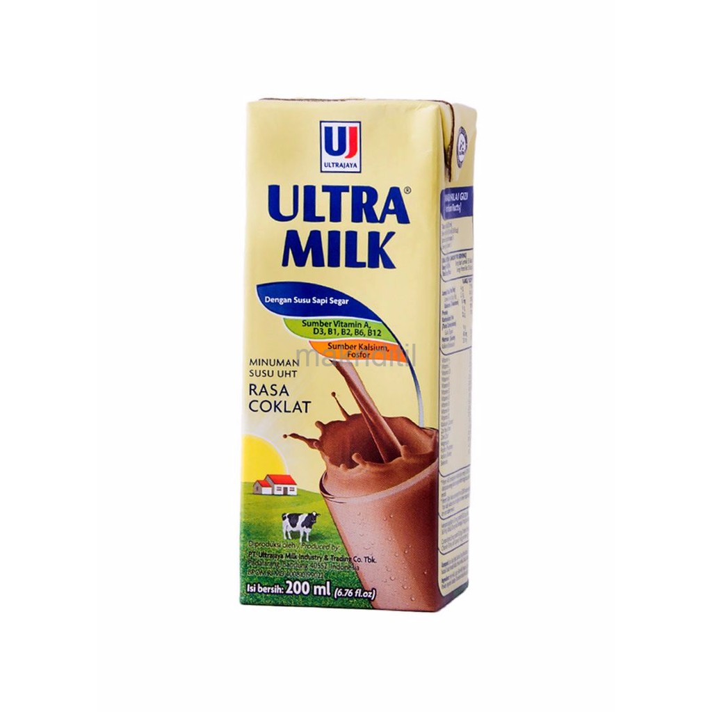 

Susu UHT Ultra Coklat 200 ml Ultra Milk Chocolate