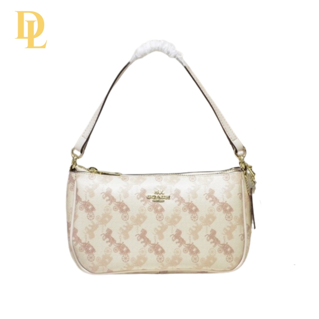 Coach Top Handle Pouch In Horse & Carriage Print (F36674)