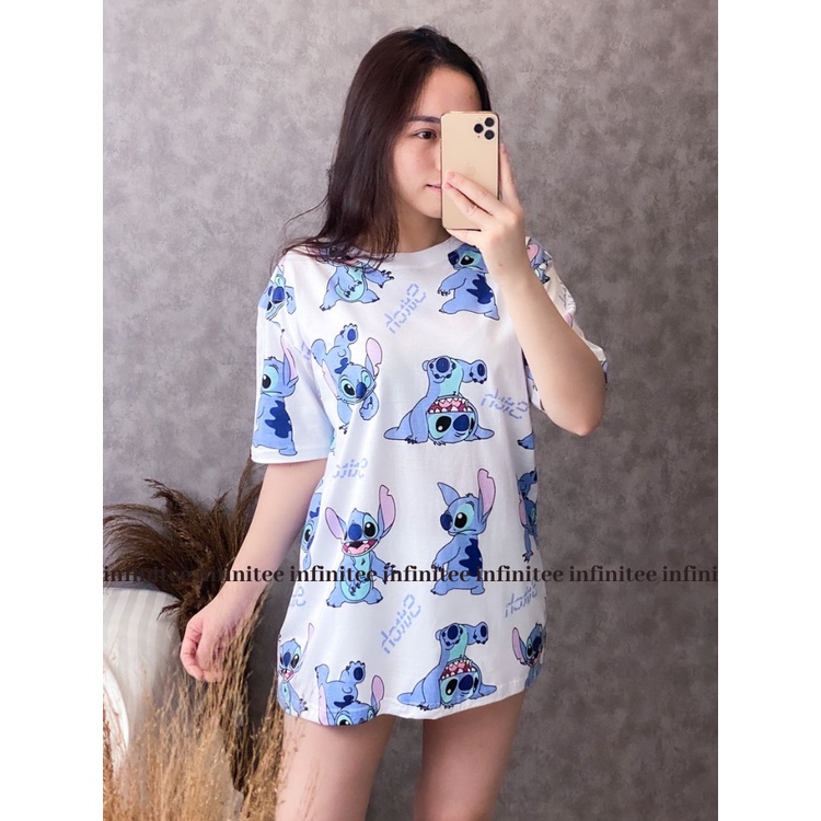 Kaos Oversize Wanita Atasan Wanita Jumbo Bahan Cotton Combed 30s Motif Full Print