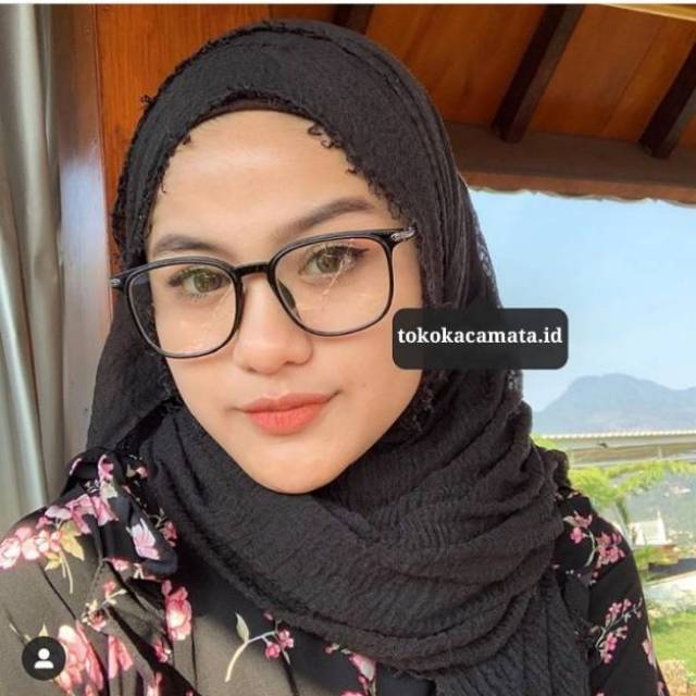 Frame kacamata fashion gratis lensa anti radiasi 8161