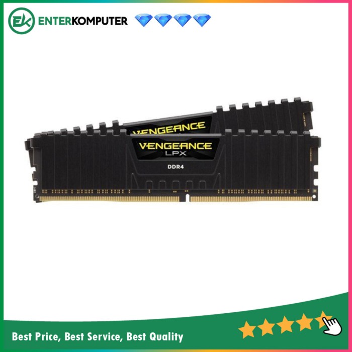 RAM Corsair DDR4 Vengeance LPX PC21000 8GB (2X4GB) - CMK8GX4M2A2666C16