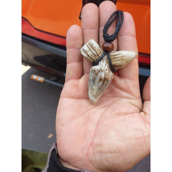 Kalung Taring Buaya Etnik Pria