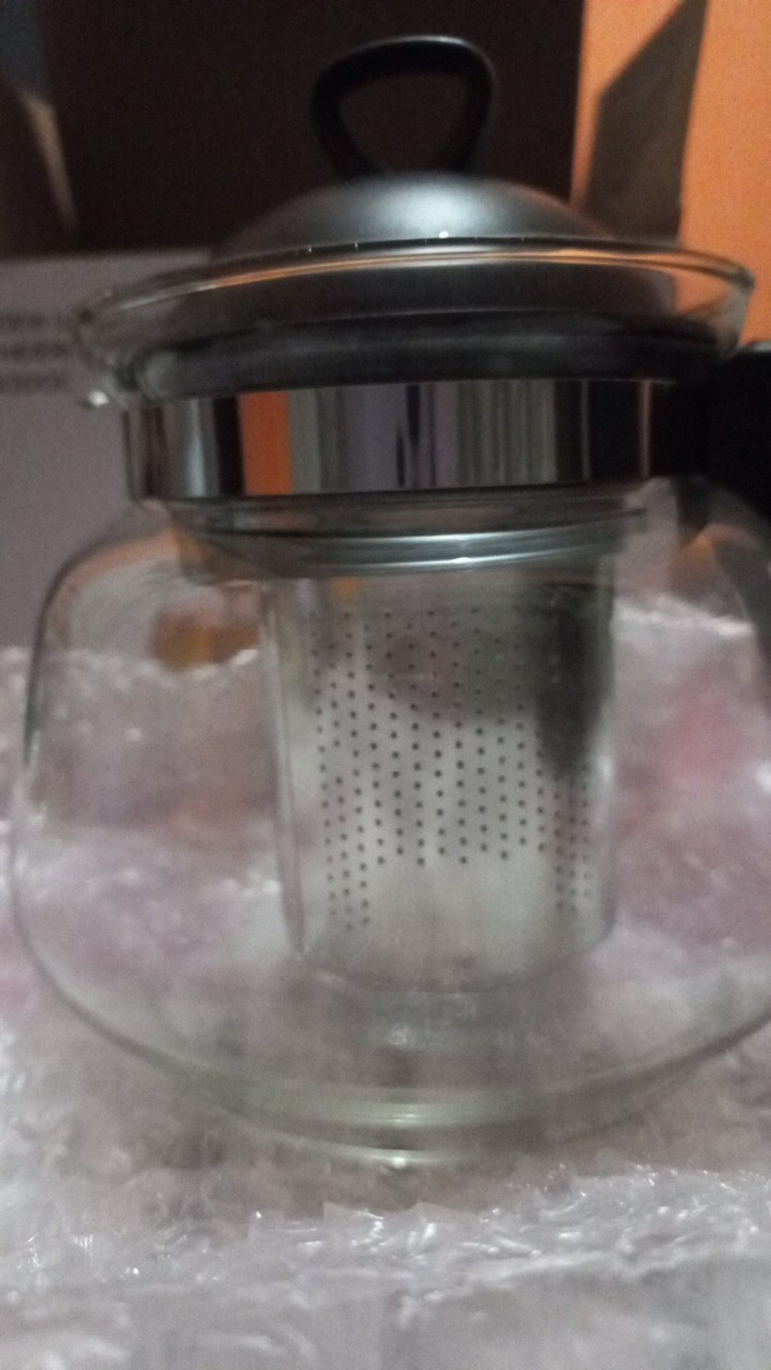 Miniso Teko Kaca 700ml Glass Teapot Infuser Ketel Teh Aman Tea Pot