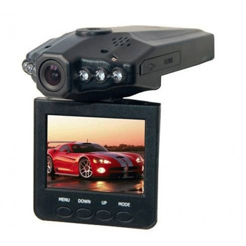 HD Car DVR Camera with TFT Screen - PD-198 - Black