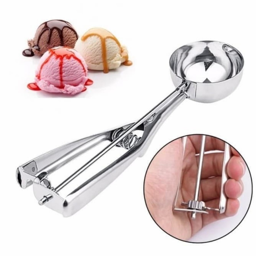 Scoop Ice Cream Small 4 cm | Sekop Es Krim | Sendok Es krim Kecil