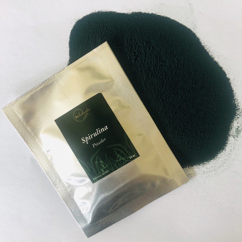 Spirulina Powder | Bubuk 10gr | untuk Kecantikan, suplemen kesehatan, makanan ikan