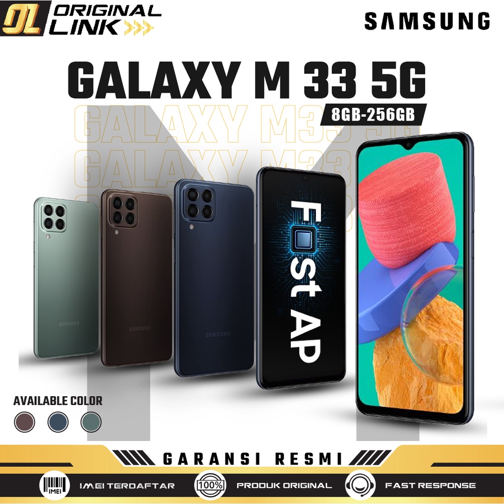 Samsung Galaxy M33 5G 6/128 8/128 RAM 6 8 ROM 128 GB 6GB 8GB 128GB HP Smartphone Android