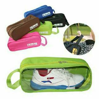 Tas Sepatu Simple Traveling Shoe Bag Tas Sendal Shoe Organizer Shopee Indonesia