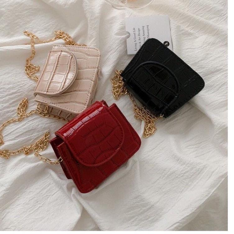 Tas Selempang ALIYA Croco | Tas wanita | SlingBag Murah {PAR.10Jn22ᴳ}