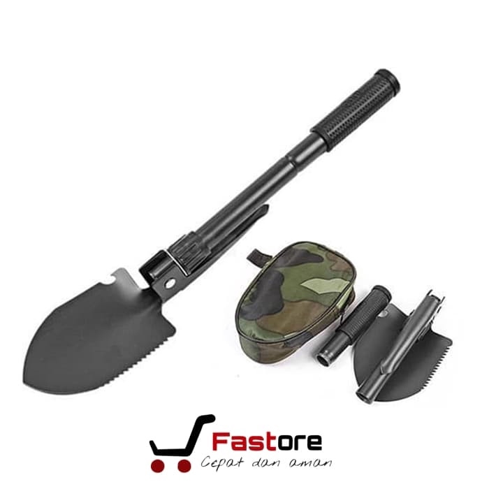 Sekop Cangkul Gergaji Lipat Praktis / Alat Outdoor Kemah dan Berkebun