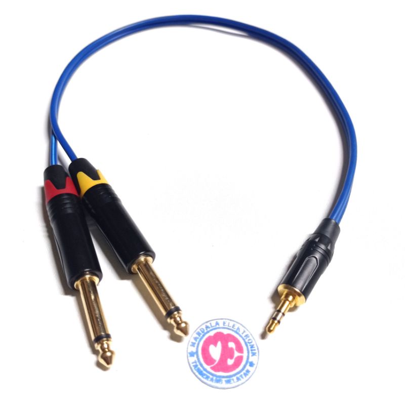 Jual Kabel Jack Audio Tasker Mini Stereo To Akai Mono Cabang