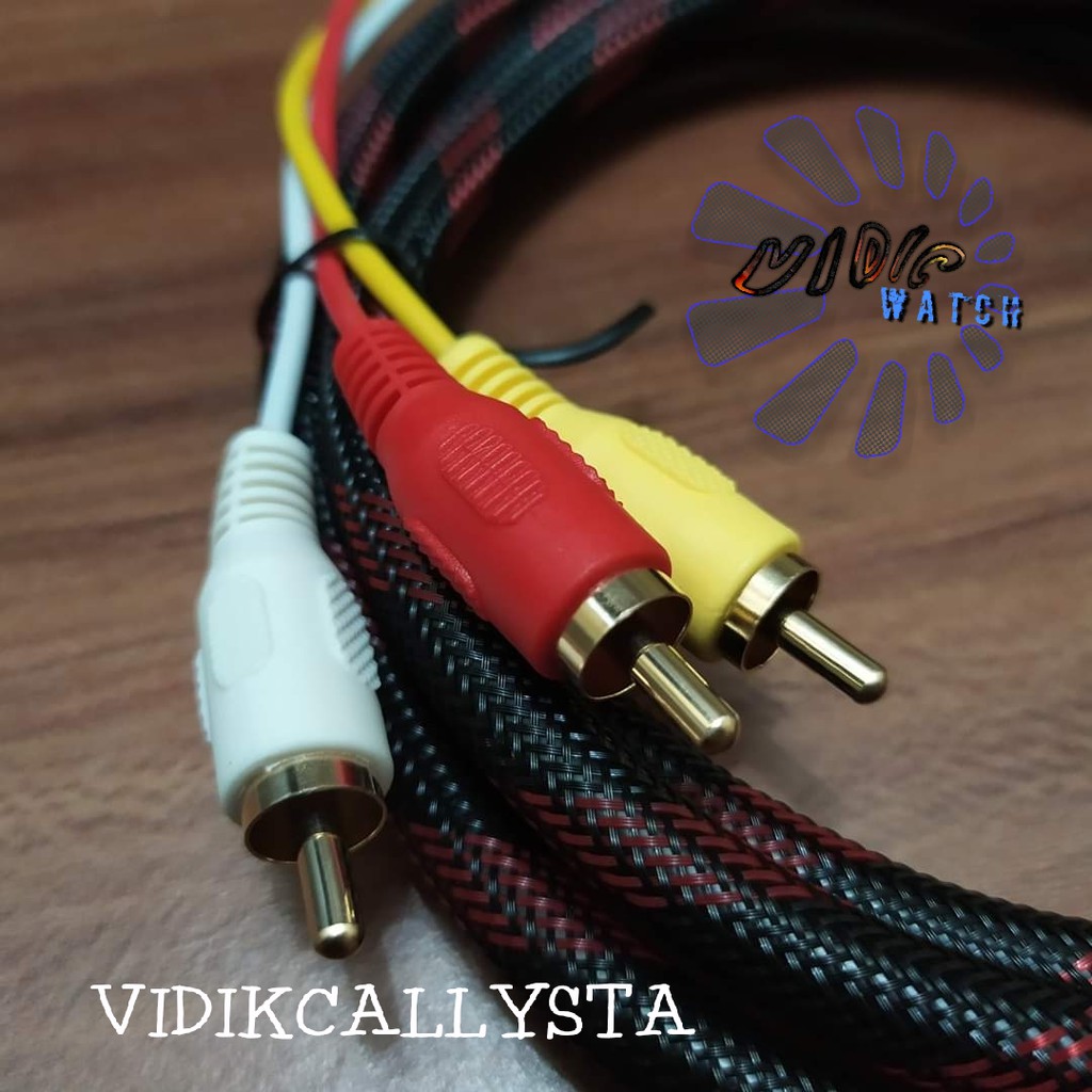 KABEL HDMI TO 3 RCA 1.5M ORIGINAL HIGH SPEED