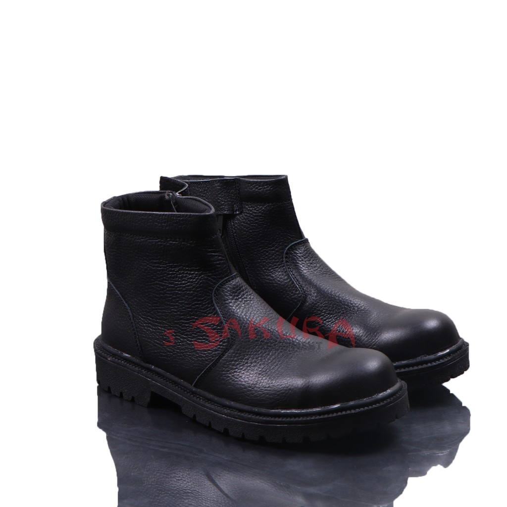 Sepatu Safety World Cruiser 6807 HITAM-Sepatu Kulit Safety