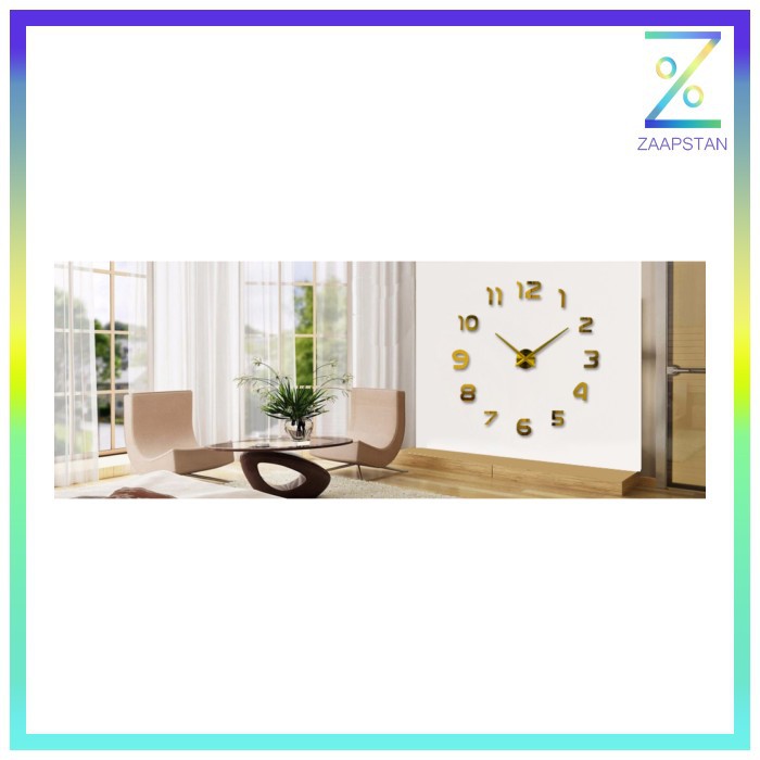 Jam Dinding Besar DIY Giant Wall Clock Quartz Creative Design 80-130cm
