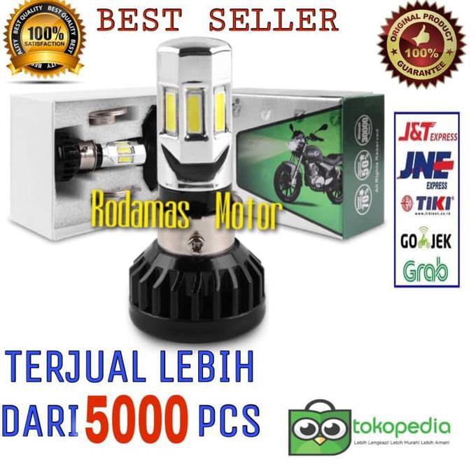 Lampu Motor LED 6 Sisi RTD - Putih