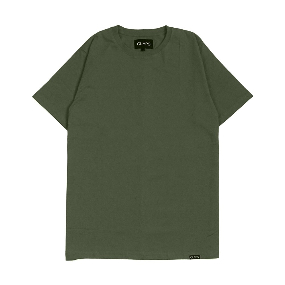 CLAPS - Olive Basic Tshirt (Kaos Polos Dewasa)