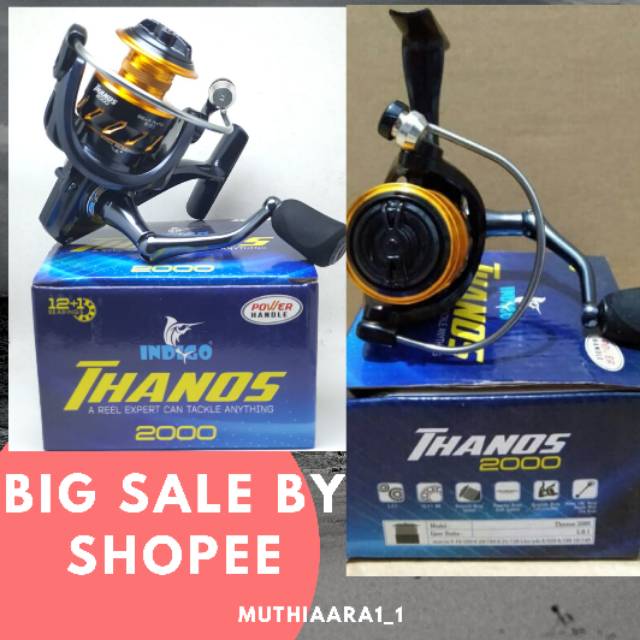 REEL INDIGO THANOS 2000 4000 6000 POWER HANDLE