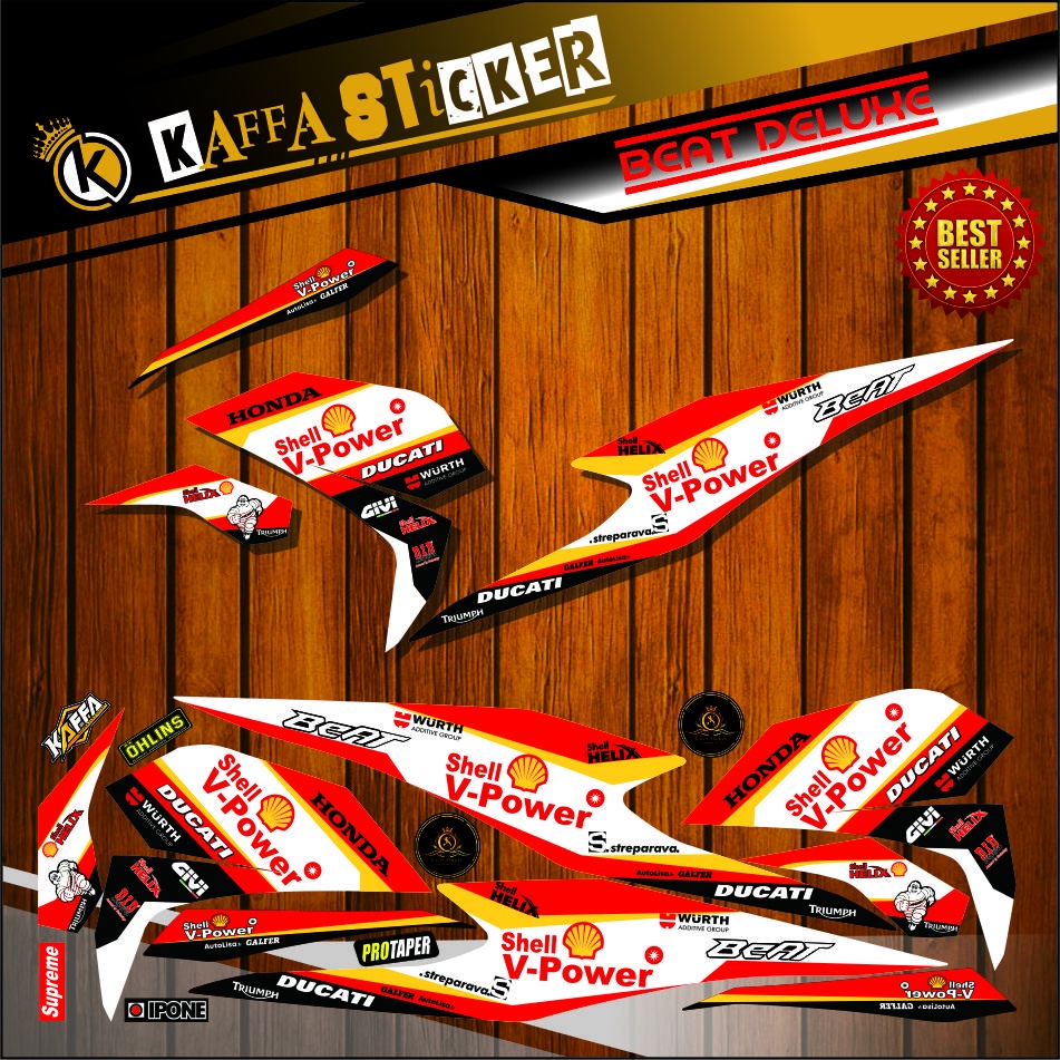 STRIPING MOTOR NEW HONDA BEAT 2020-2021 DELUXE CUSTOM STRIPING BEAT 2020 BARU ICON STRIPING LIS