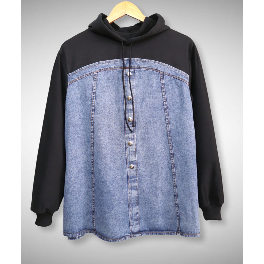 SWEATER JEANS UNISEX OVERSIZE / PAKAIAN WANITA / BAJU KEKINIAN / korean style