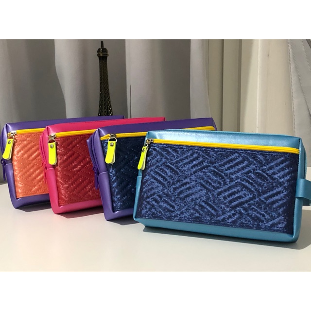 

Pencilcase “zig zag” pattern with zipper ( medium size )