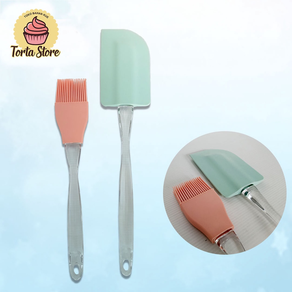 ONE SET Spatula + Kuas Silicon