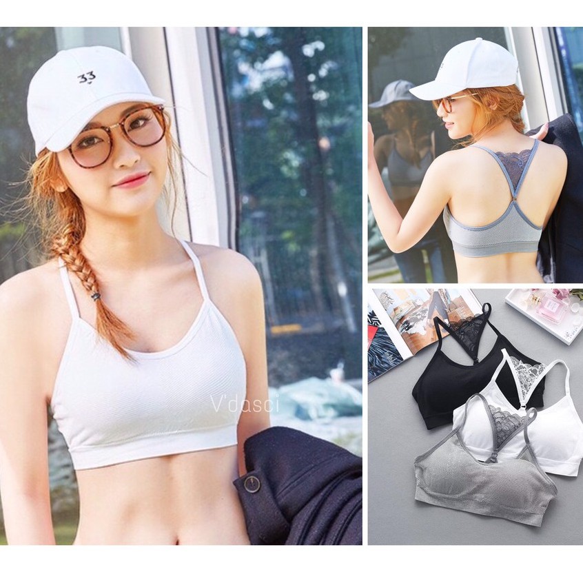 VS - BH Sport Bra Push Up Gym Fitness Tali Silang / BH Yoga Pakaian Dalam High Quality BH 1954